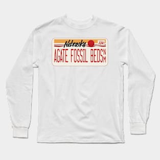 Agate Fossil Beds National Monument license plate Long Sleeve T-Shirt